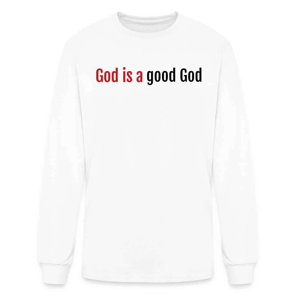 Good God Men's Long Sleeve T-Shirt - white