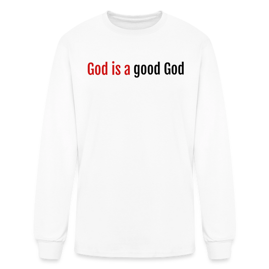 Good God Men's Long Sleeve T-Shirt - white