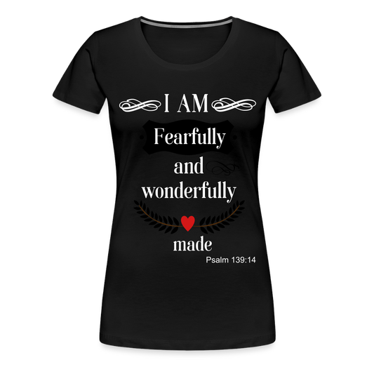 Fearfully Wonderfully Made Women's Premium T-Shirt - black