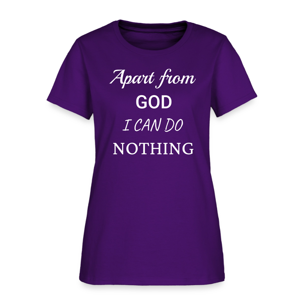 Apart From God Women's T-Shirt - purple