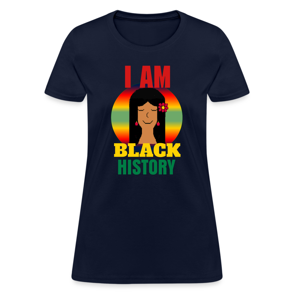 I Am Black History Women's T-Shirt - navy