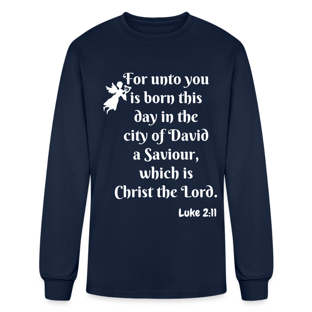 A Saviour Men's Premium Long Sleeve T-Shirt - navy