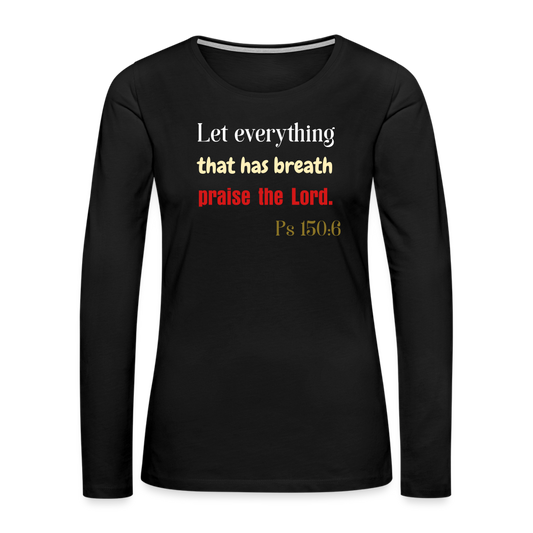 Breath Women's Premium Long Sleeve T-Shirt - black