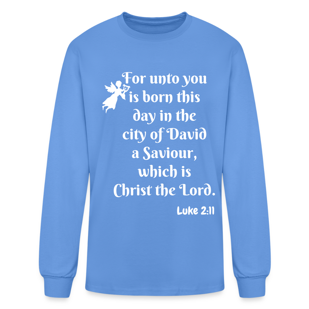 JOY Men's Premium Long Sleeve T-Shirt - carolina blue