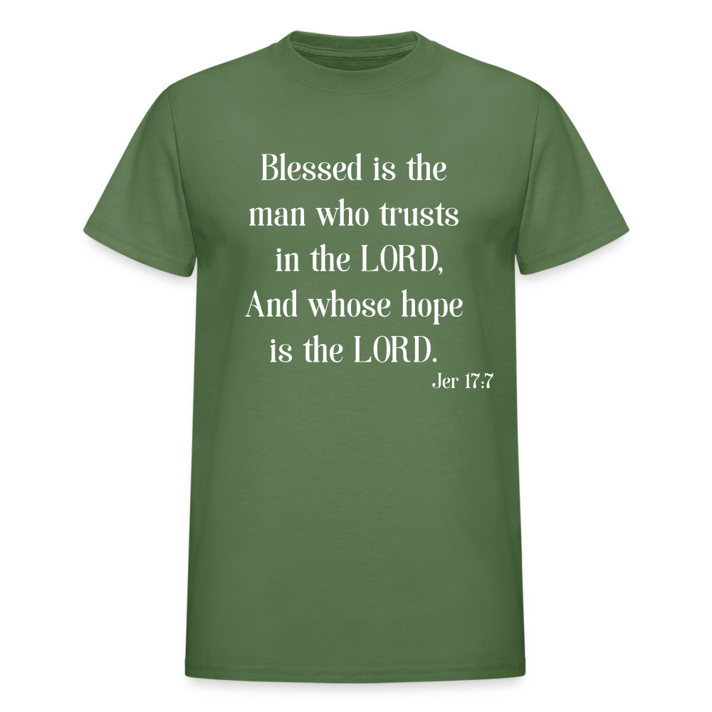 Blessed Is The Man Men's Long Sleeve T-Shirt - military green