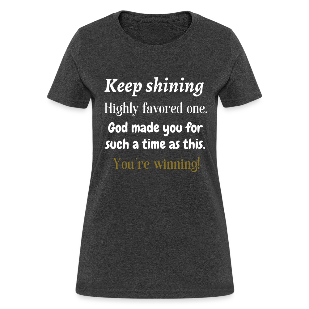 Keep Shining Women's T-Shirt - heather black