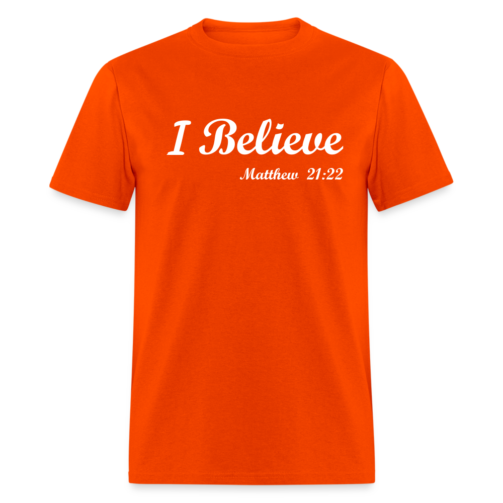 I Believe Unisex Classic T-Shirt - orange