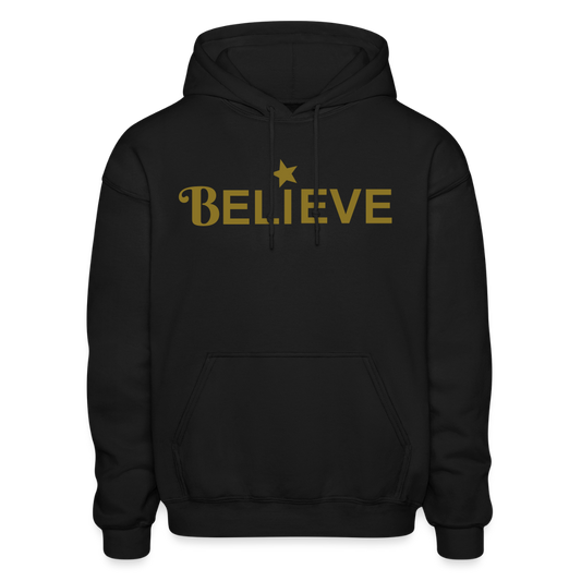 Believe Gildan Heavy Blend Adult Hoodie - black