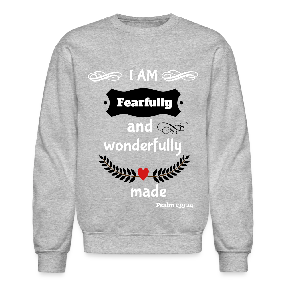 Fearfully Wonderfully Made Unisex Sweatshirt - heather gray