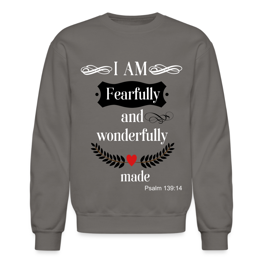 Fearfully Wonderfully Made Unisex Sweatshirt - asphalt gray
