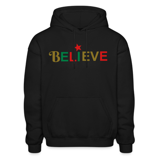 Believe Gildan Heavy Blend Adult Hoodie - black