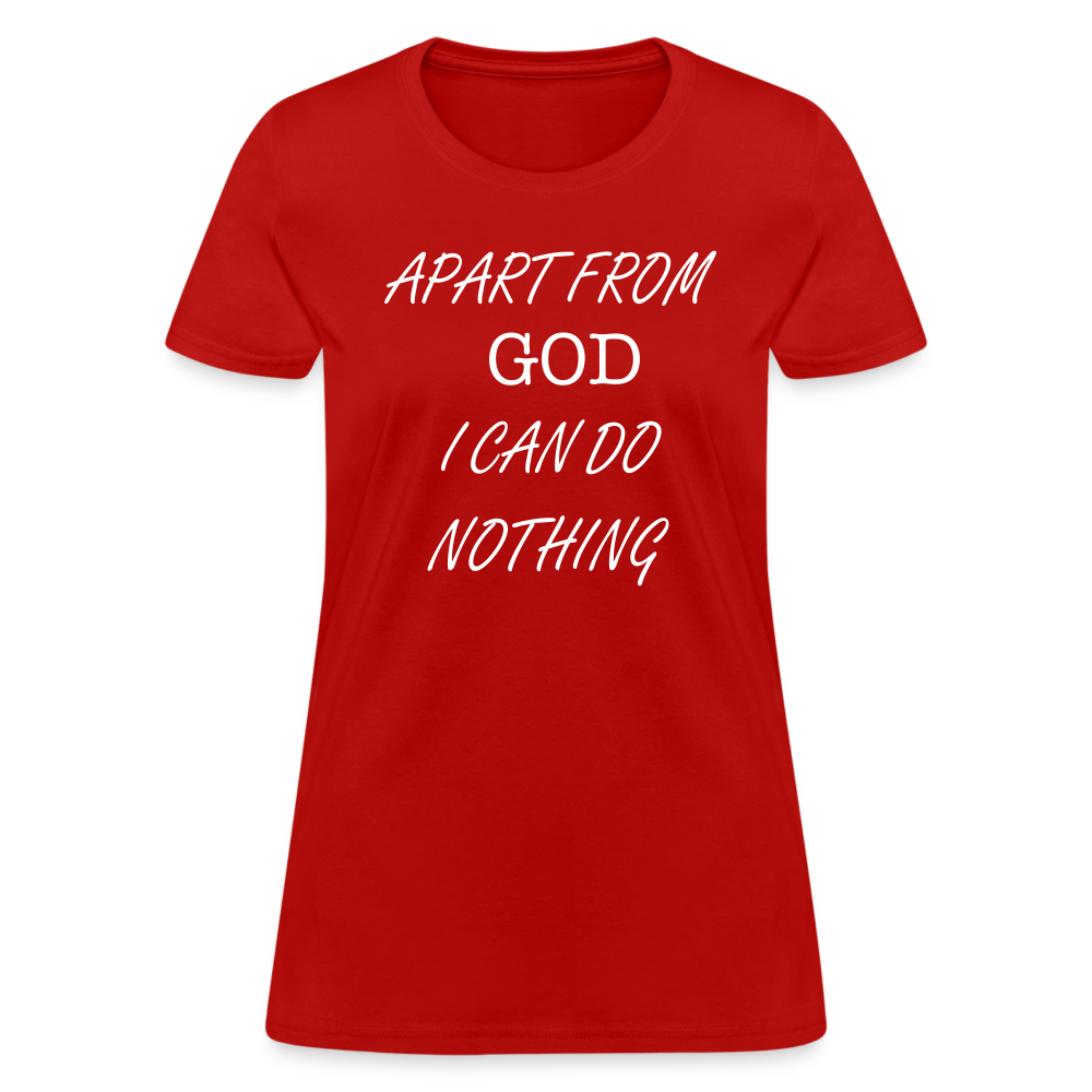 Apart From God Women's T-Shirt - red