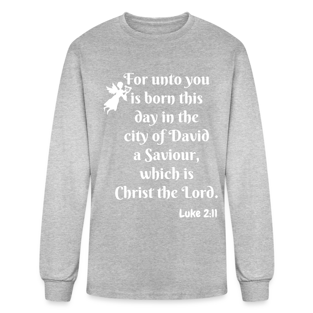 JOY Men's Premium Long Sleeve T-Shirt - heather gray