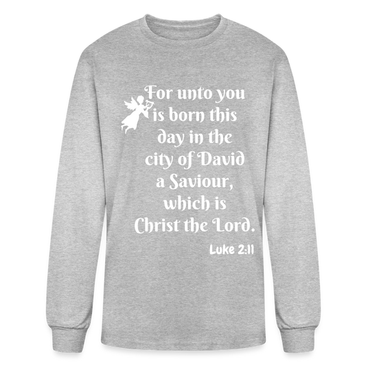 JOY Men's Premium Long Sleeve T-Shirt - heather gray