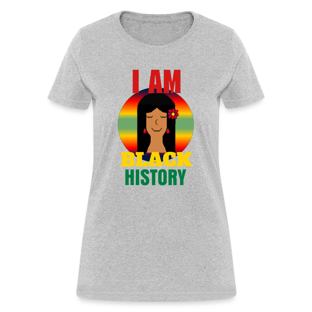 I Am Black History Women's T-Shirt - heather gray