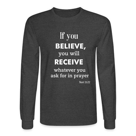 BAM Men's Long Sleeve T-Shirt - heather black