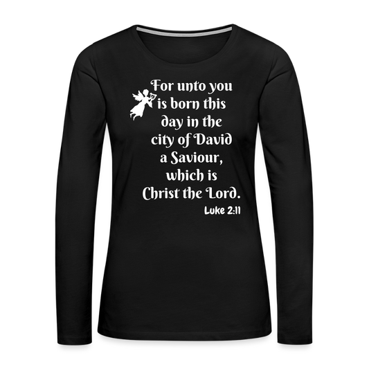 A Saviour Women's Premium Long Sleeve T-Shirt - black