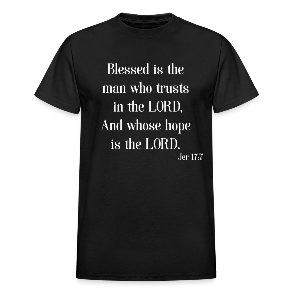 Blessed Is The Man Men's Long Sleeve T-Shirt - black