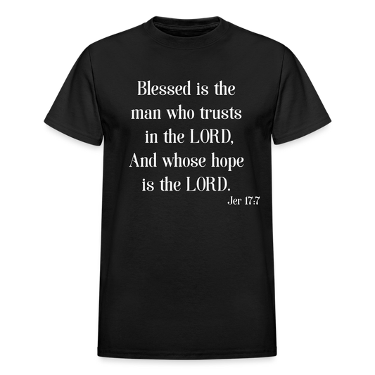Blessed Is The Man Men's Long Sleeve T-Shirt - black