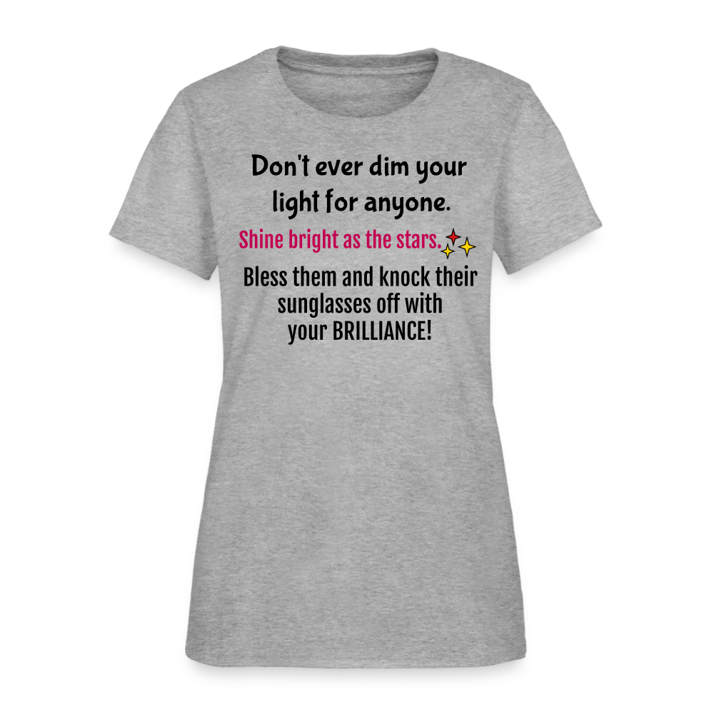 Shine Women's T-Shirt - heather gray