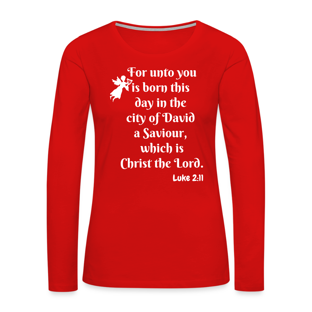 JOY Women's Premium Long Sleeve T-Shirt - red