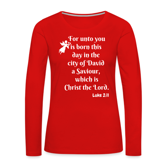 JOY Women's Premium Long Sleeve T-Shirt - red