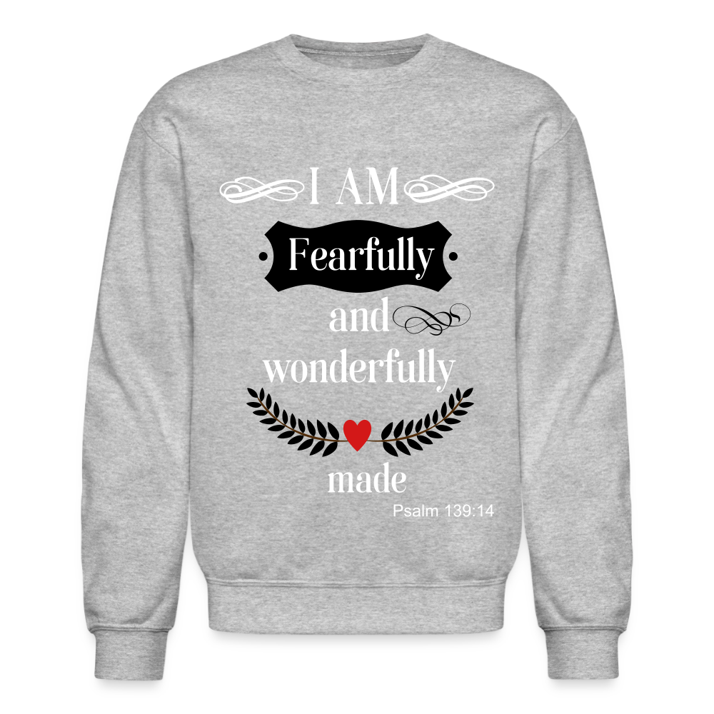 Fearfully Wonderfully Made Unisex Sweatshirt - heather gray