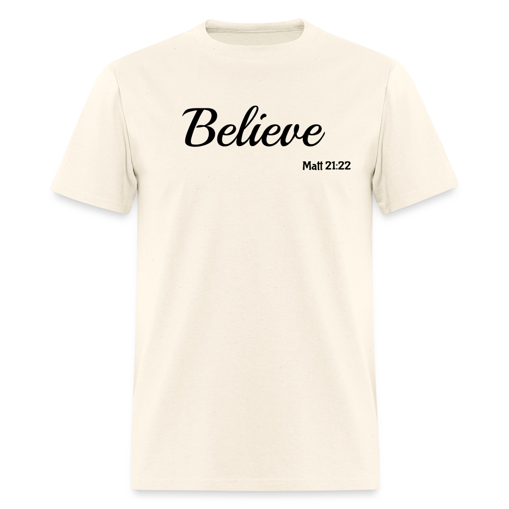Believe Unisex Classic T-Shirt - sweet cream heather