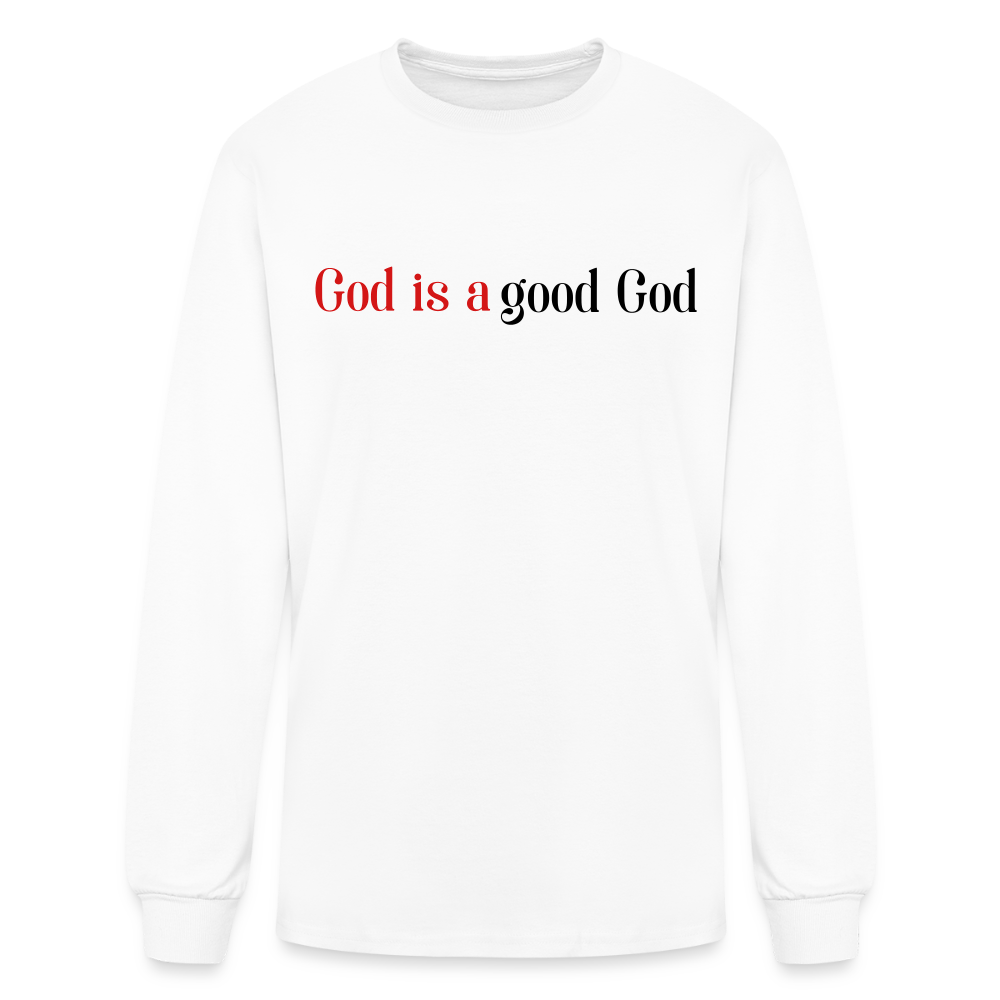 Good God Men's Long Sleeve T-Shirt - white
