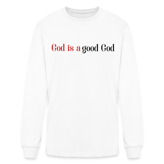 Good God Men's Long Sleeve T-Shirt - white