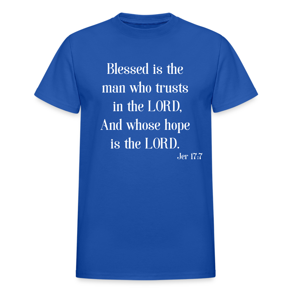 Blessed Is The Man Men's Long Sleeve T-Shirt - royal blue