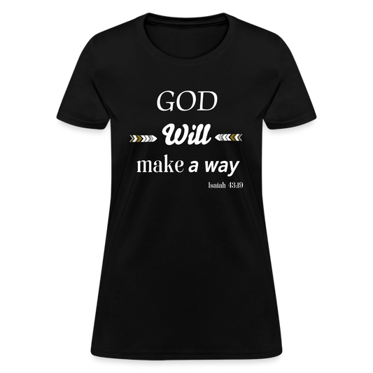 God Will Women's T-Shirt - black