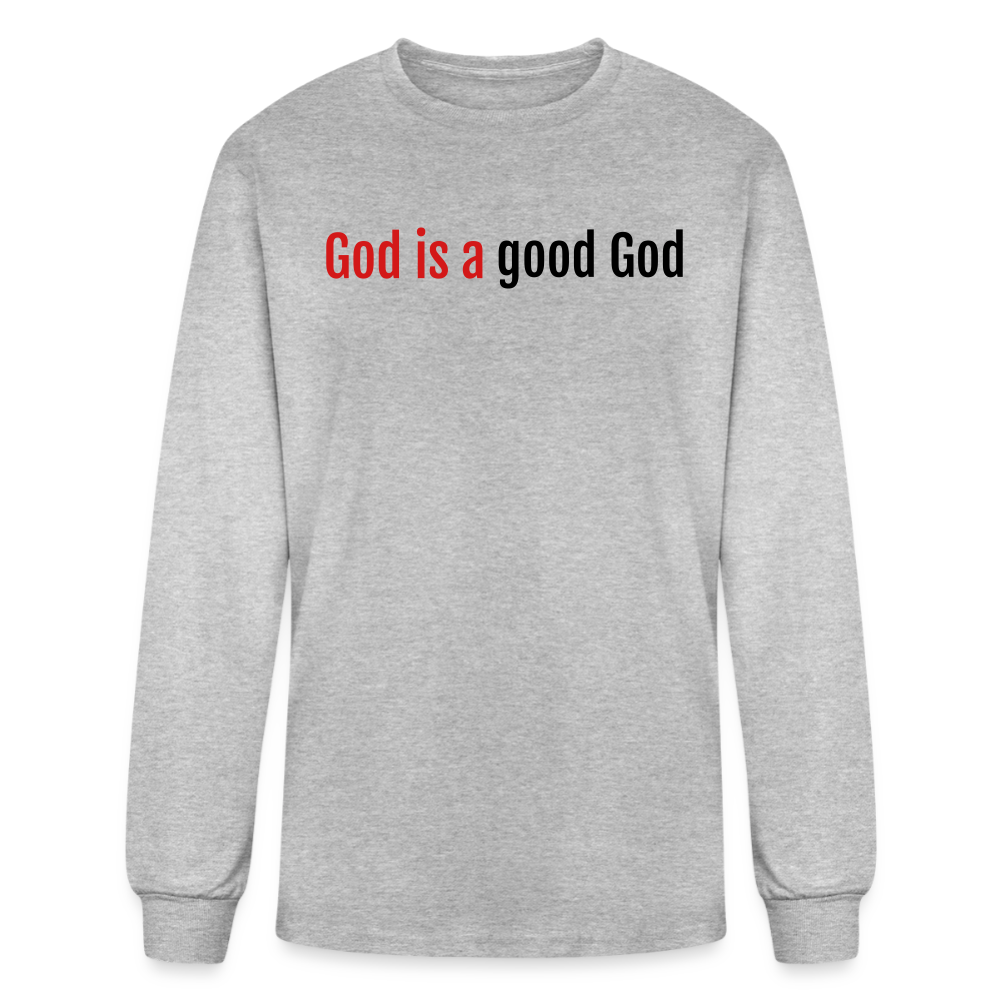 Good God Men's Long Sleeve T-Shirt - heather gray