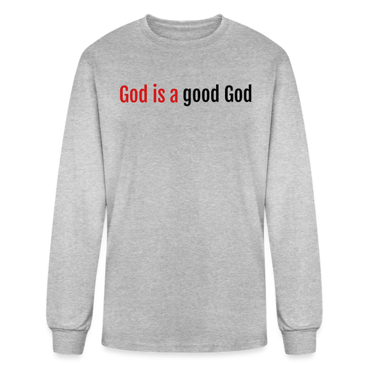 Good God Men's Long Sleeve T-Shirt - heather gray