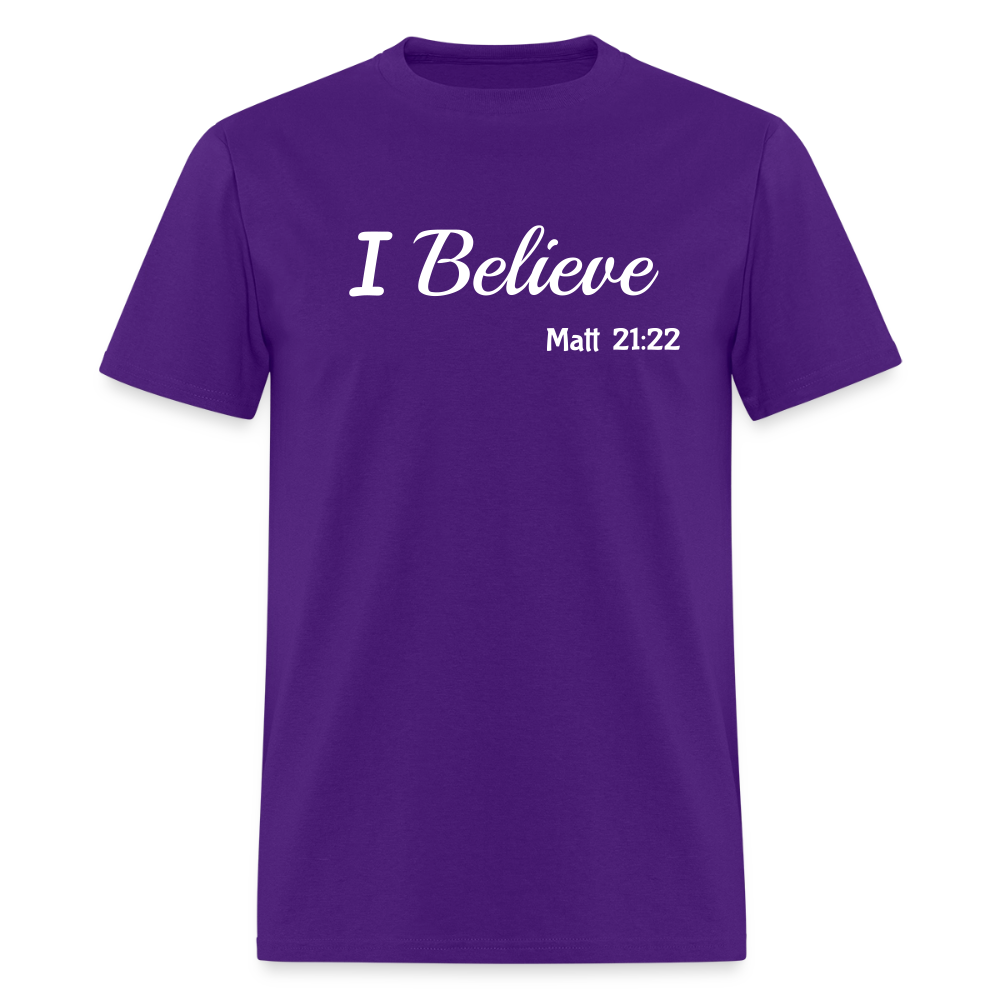 I Believe Unisex Classic T-Shirt - purple
