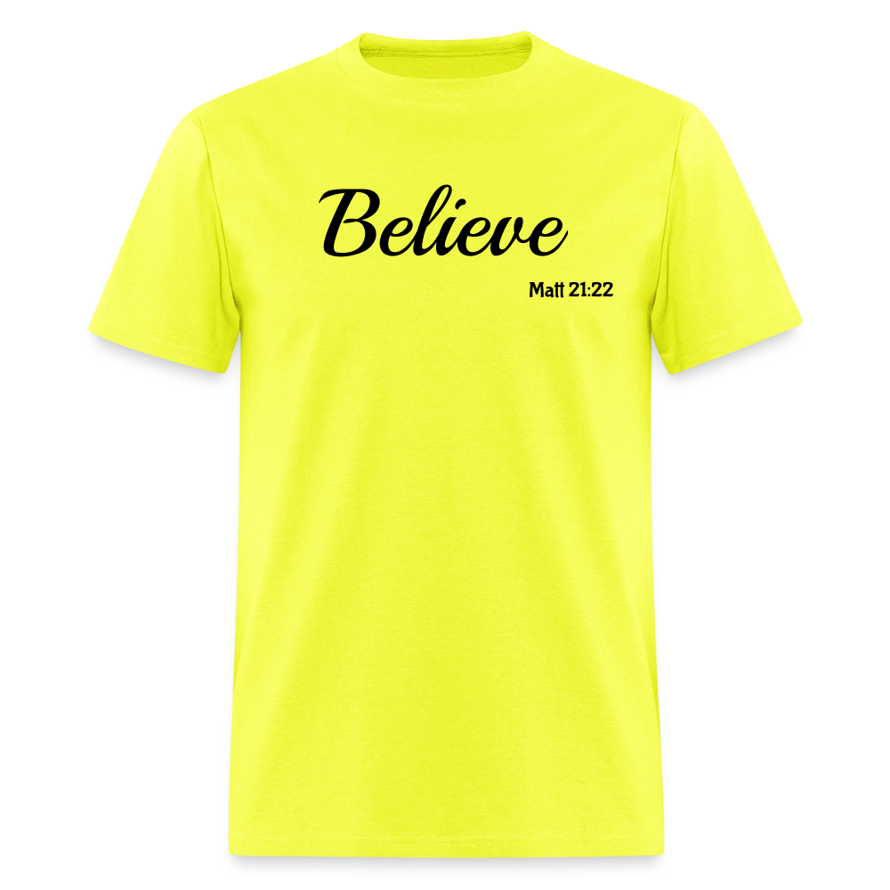 Believe Unisex Classic T-Shirt - safety green
