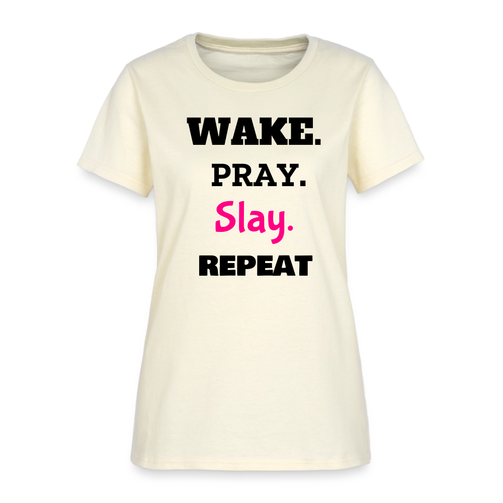 Wake Pray Slay Women's T-Shirt - off white