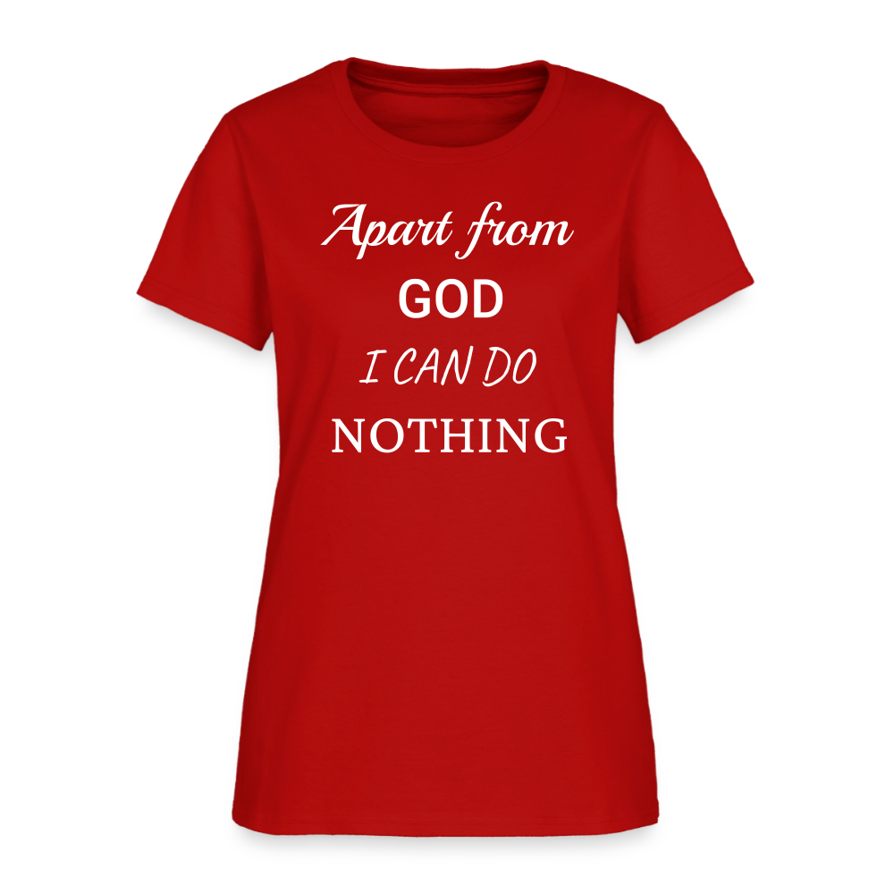 Apart From God Women's T-Shirt - red