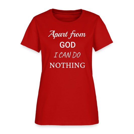 Apart From God Women's T-Shirt - red