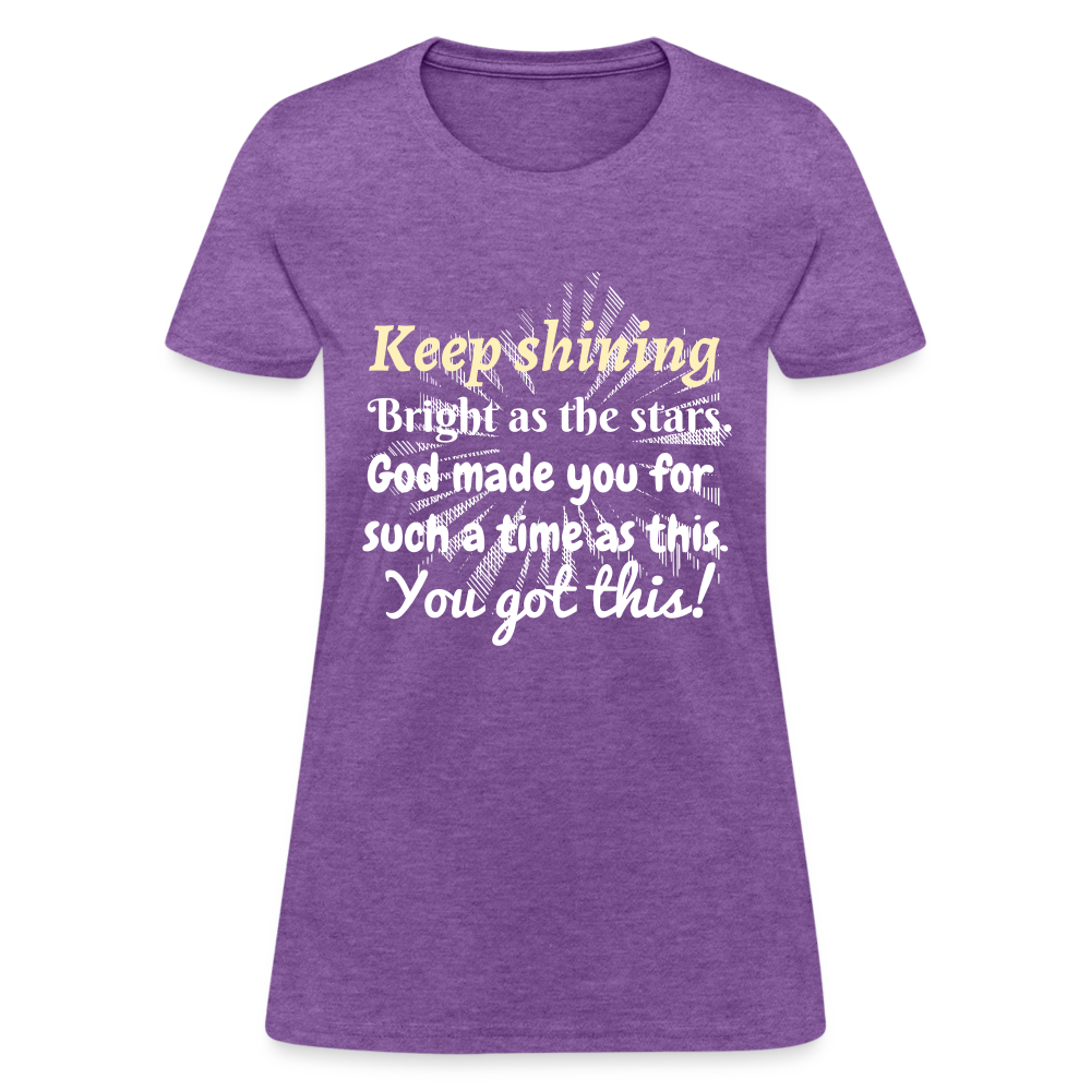 Keep Shining Women's T-Shirt - purple heather