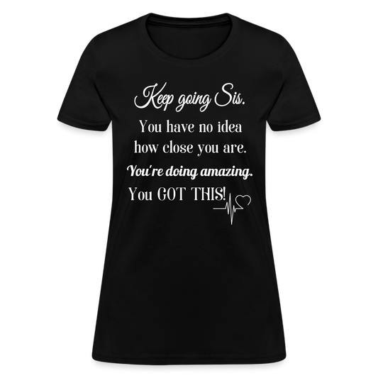 Keep Going Women's T-Shirt - black