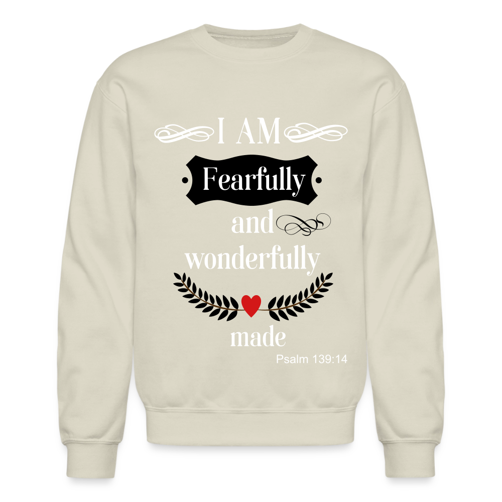 Fearfully Wonderfully Made Unisex Sweatshirt - Sand