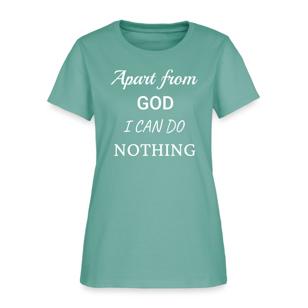 Apart From God Women's T-Shirt - aquatic