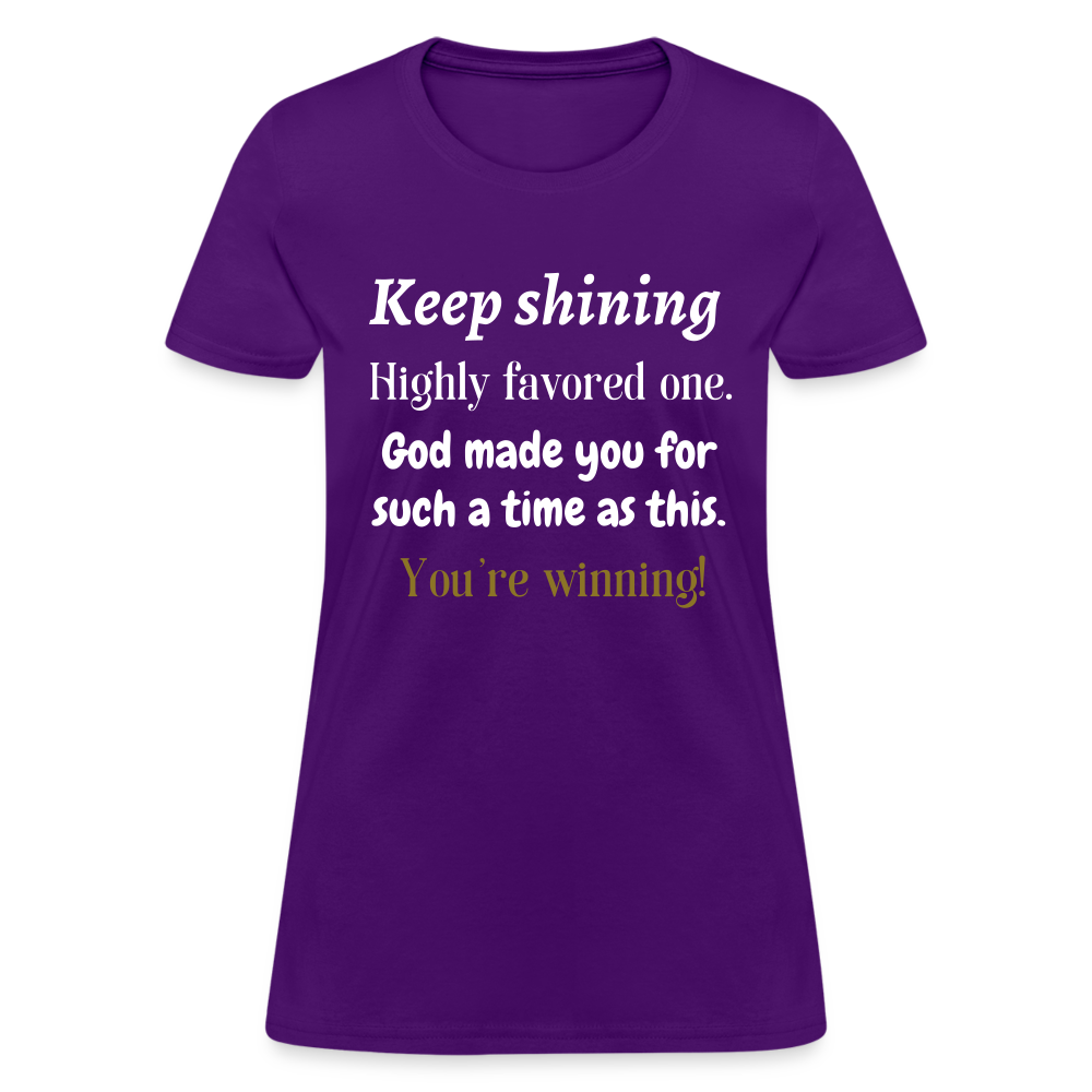 Keep Shining Women's T-Shirt - purple