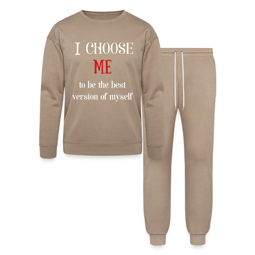 I Choose Me Lounge Wear Set by Bella + Canvas - tan