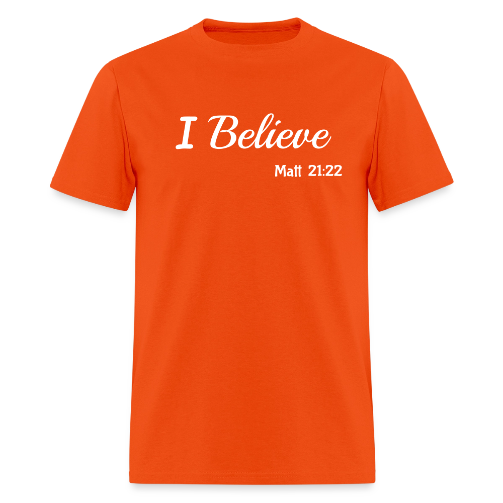 I Believe Unisex Classic T-Shirt - orange