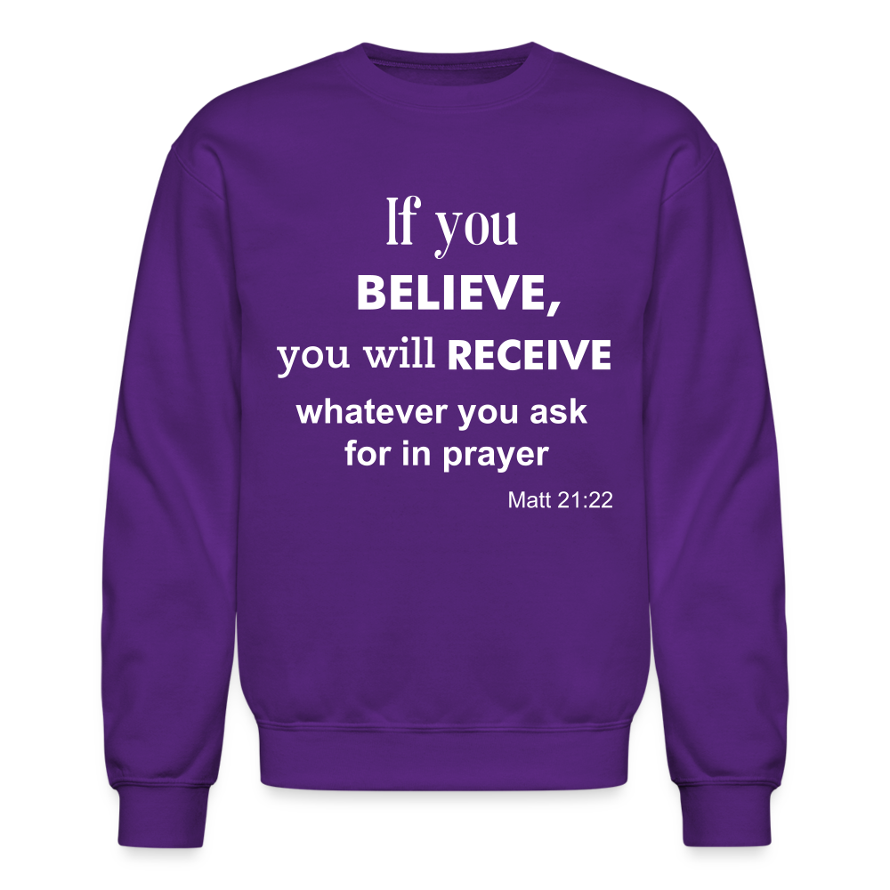 BAM Unisex Crewneck Sweatshirt - purple