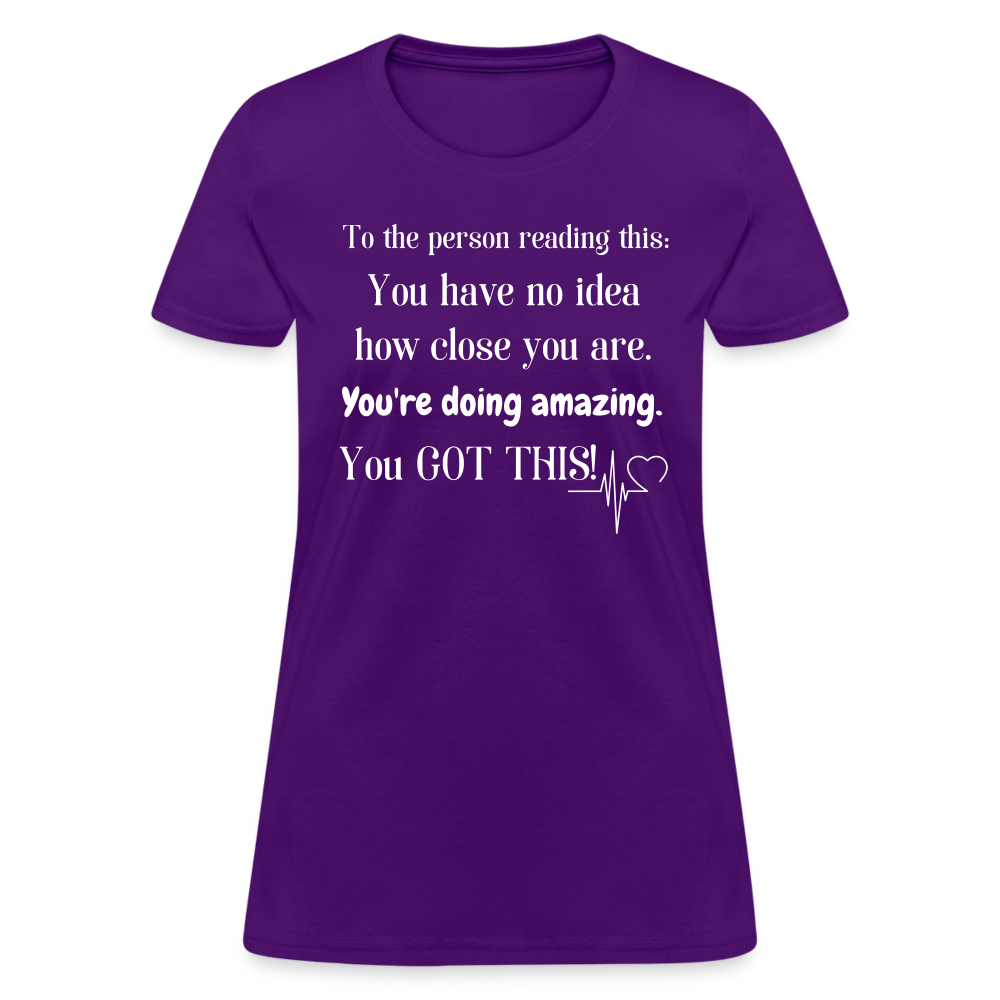 You Got This Women's T-Shirt - purple