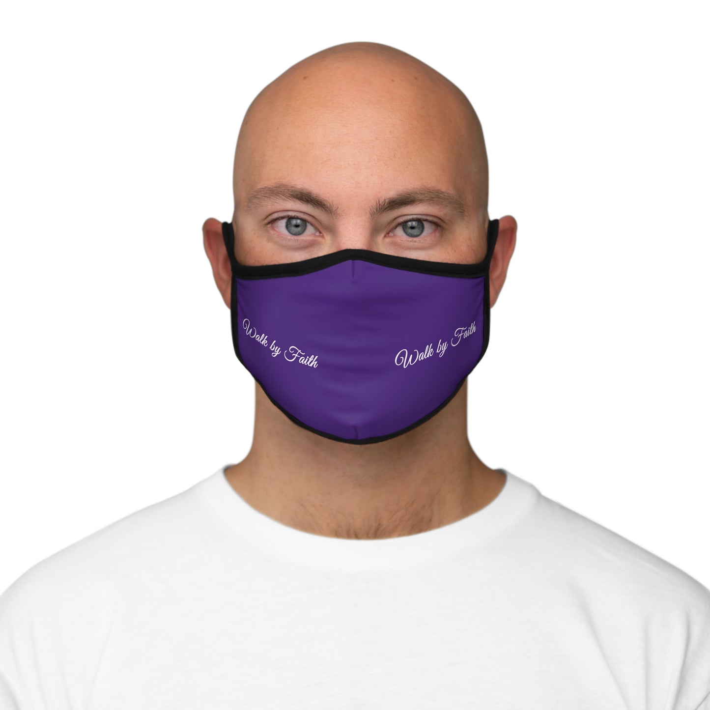 Walk By Faith Fitted Polyester Face Mask