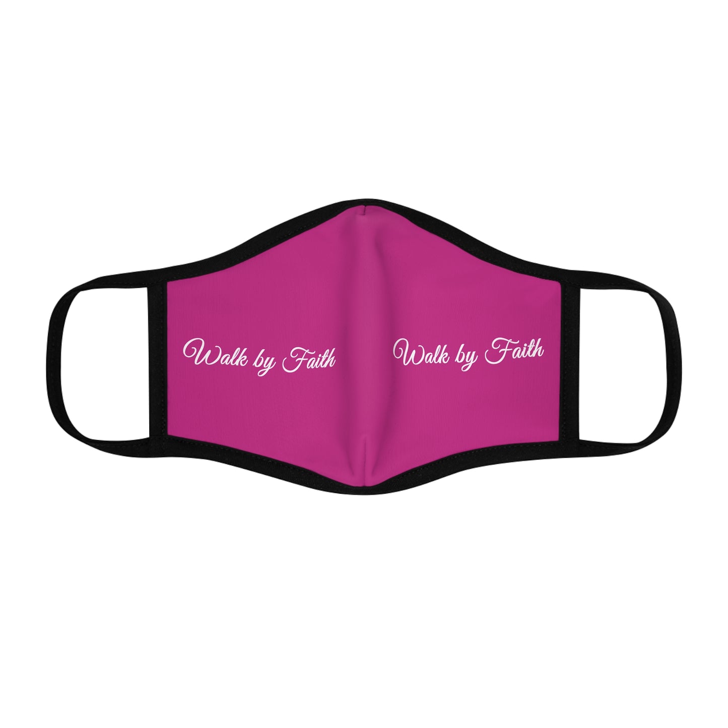 Walk By Faith Fitted Polyester Face Mask